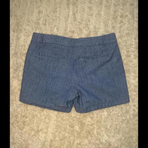 J.Crew classic coastal preppy blue chambray shorts Size 6 - Picture 6 of 6